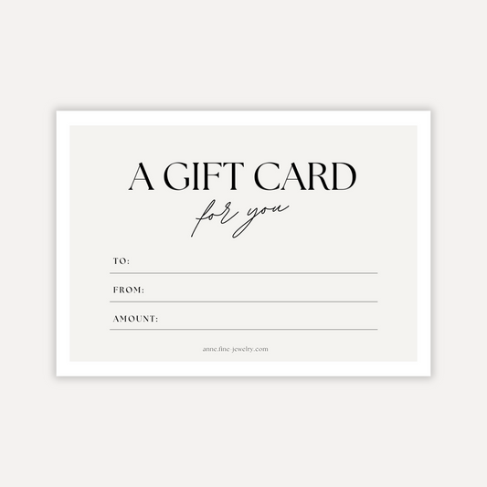 A GIFT CARD for you